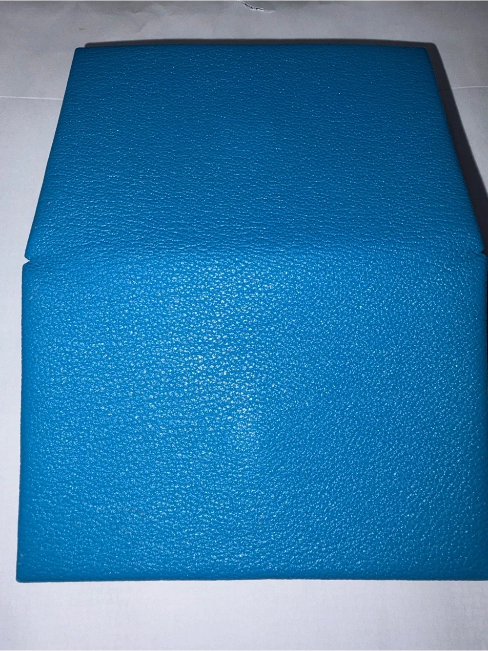 Hermes Bicolor Leather Calvi Card Holder